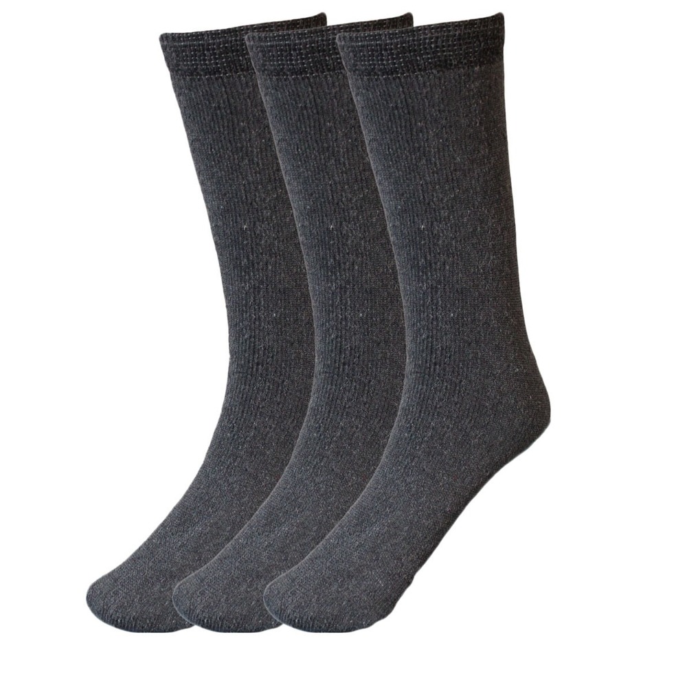 6 Pairs Work Socks Unbranded Heavy Duty Work Socks Size 9-11 Gray